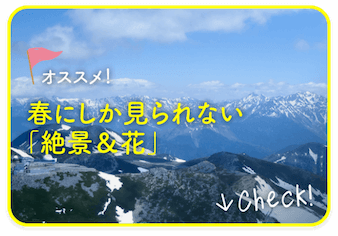 岐阜県飛騨地域の春にしか見られない乗鞍岳の残雪や絶景やミズバショウなどの花は見事です。