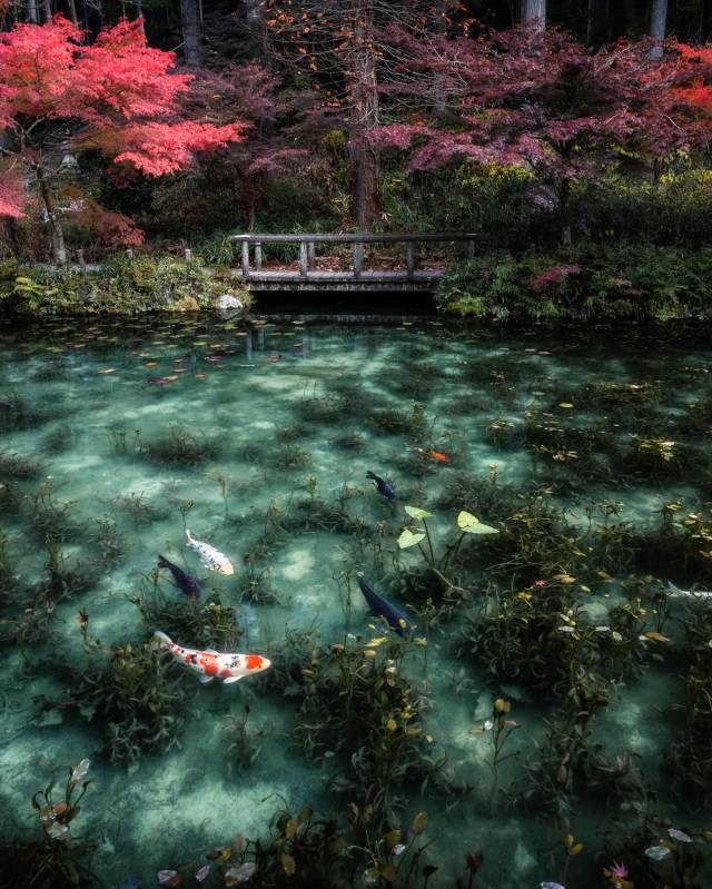 Autumn pond（名もなき池・モネの池）＠nkn_370