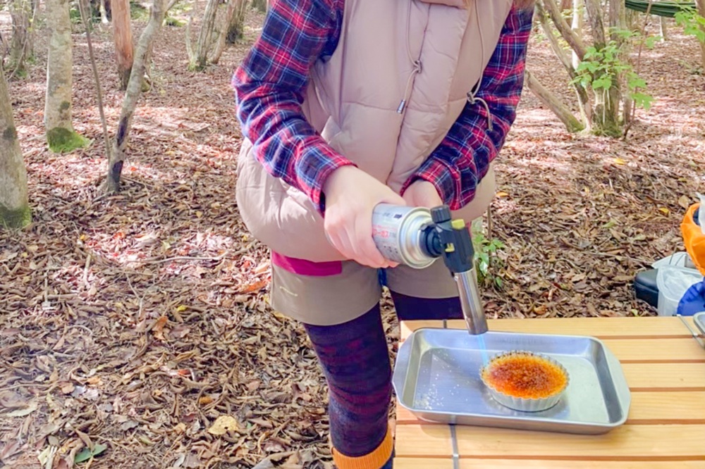 ジークフリーダのクレームブリュレ　仕上げは自分で