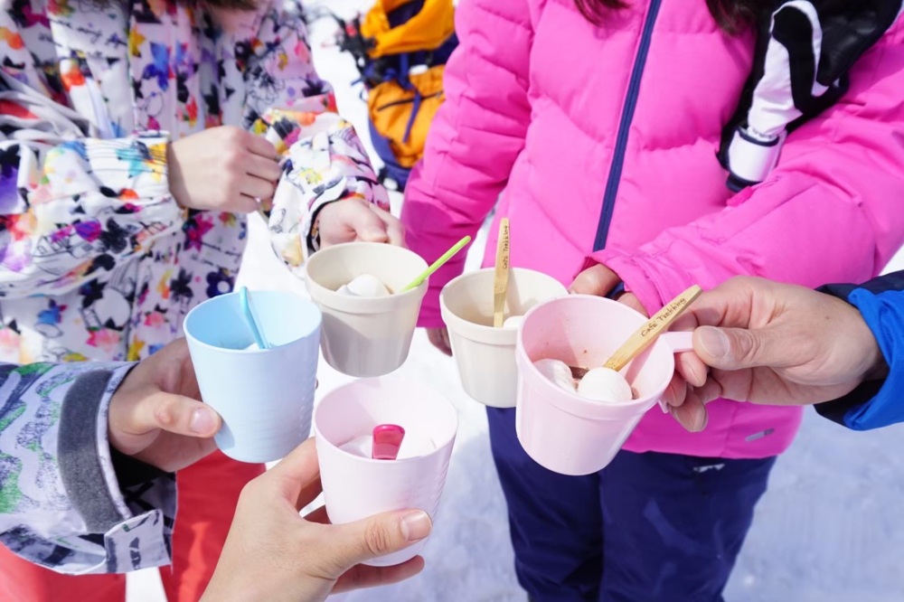 マシュマロ入りココアで一息