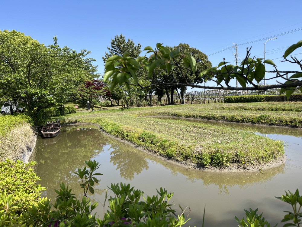 低湿地帯の農業生産を少しでも高めるために工夫された「堀田」