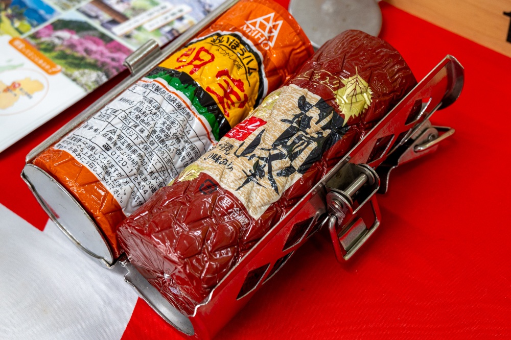 明宝ハムの型の展示品