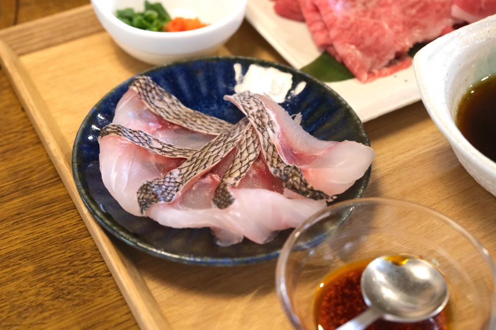 海の幸・イサキのしゃぶしゃぶも