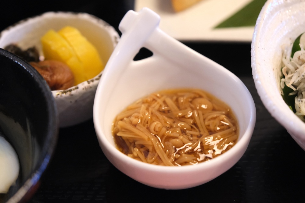 なめたけでご飯がすすむ