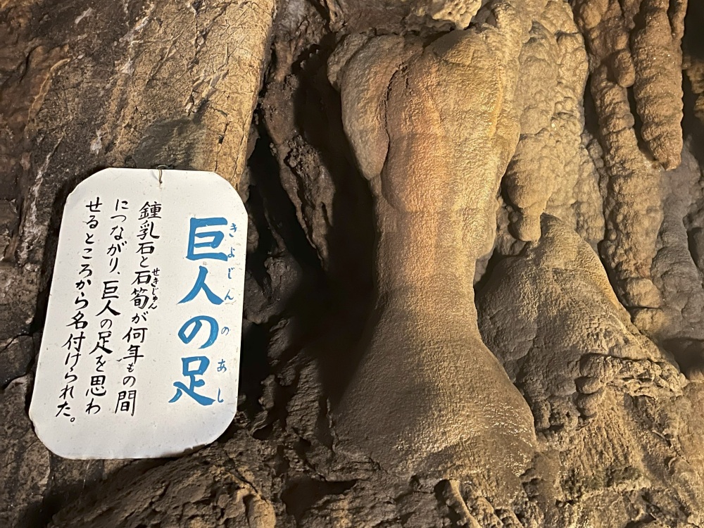 今にも歩きだしそうな「巨人の足」