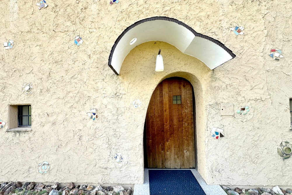 ミュージアム入り口のドアがかわいい