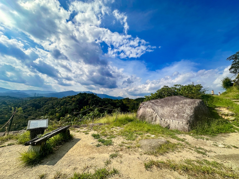 撮影が行われた笠置矢倉跡