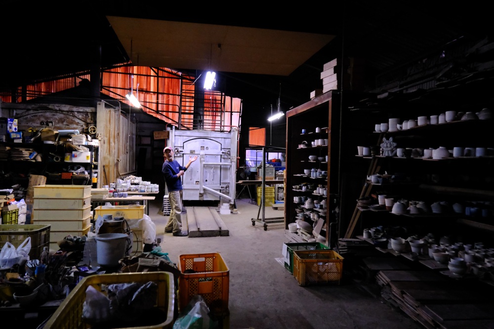 普段は公開されていない窯を特別に見せていただいた