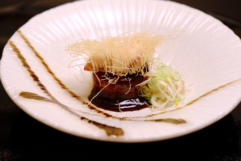天然ぶりのふろふき大根カダイフ揚げ