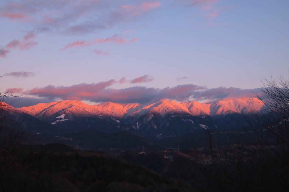 雪山のアーベントロートも美しい