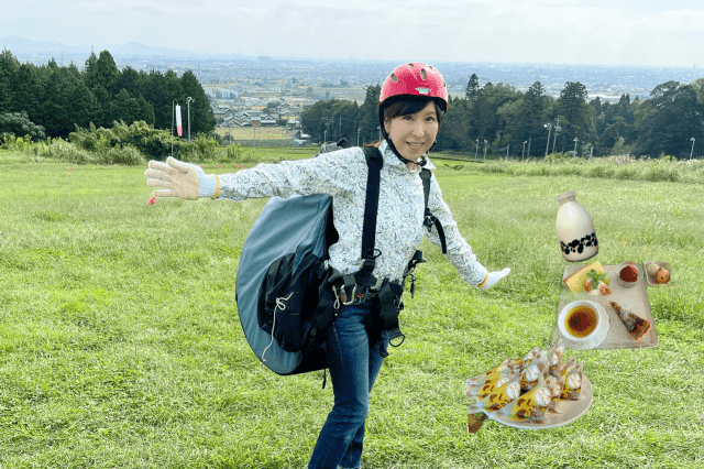 池田山でパラグライダー体験