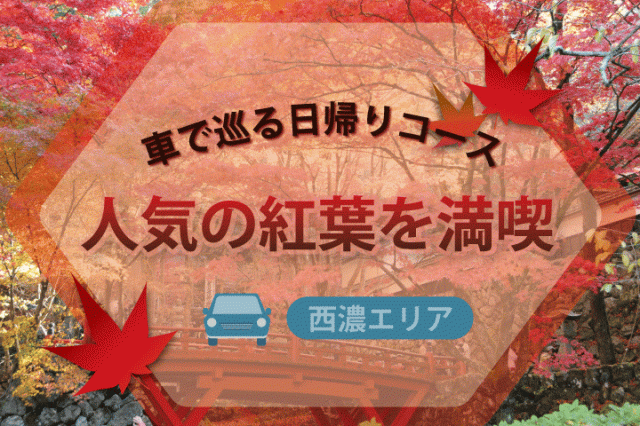 【秋の西濃】人気の紅葉を満喫！車で巡る日帰りコース
