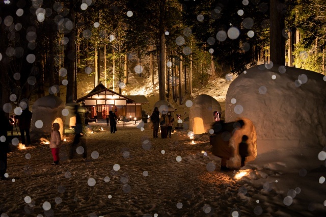 新穂高温泉　中尾かまくらまつり