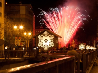 冬の下呂温泉『花火物語』